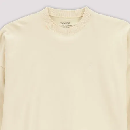 Sweat femme manches longues avec bas chemisier - KONTAKT