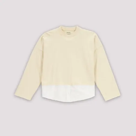 Sweat femme manches longues avec bas chemisier - KONTAKT