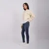 Sweat femme manches longues avec bas chemisier - KONTAKT
