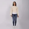 Sweat femme manches longues avec bas chemisier - KONTAKT