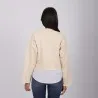 Sweat femme manches longues avec bas chemisier - KONTAKT