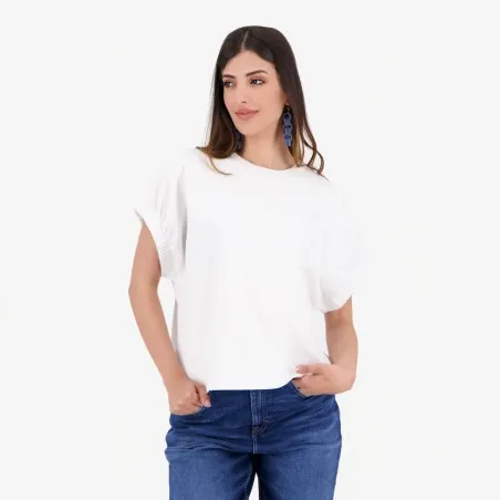 Sweat femme sans manches avec broderie - KONTAKT