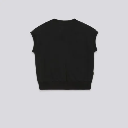 Sweat femme sans manches avec broderie - KONTAKT