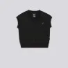 Sweat femme sans manches avec broderie - KONTAKT
