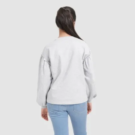 Sweat fille avec manches tombantes FLOWERS - KONTAKT