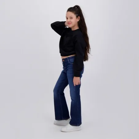 Sweat fille manches longues avec détail galant - KONTAKT
