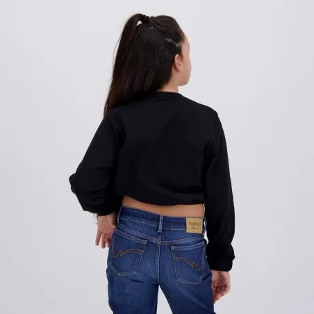 Sweat fille manches longues avec détail galant - KONTAKT