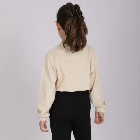 Sweat fille manches longues avec détail galant - KONTAKT