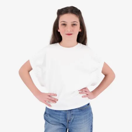 Sweat fille sans manches avec broderie - KONTAKT