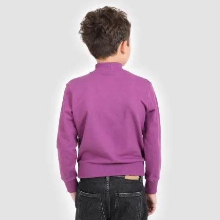 Sweat garçon col cheminé avec broderie - KONTAKT