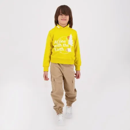 Sweat garçon col haut croisé AT ONE WITH THE EARTH - KONTAKT
