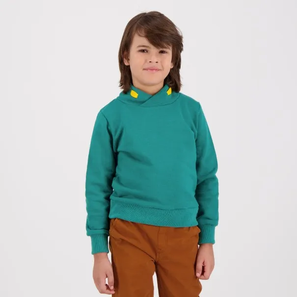 Sweat garçon col haut croisé WANDERLUST - KONTAKT