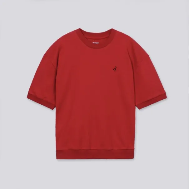Sweat garçon manches courtes avec broderie - KONTAKT