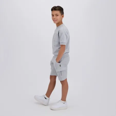 Sweat garçon manches courtes avec poche plaquée - KONTAKT