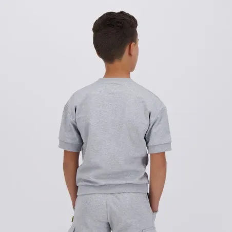 Sweat garçon manches courtes avec poche plaquée - KONTAKT