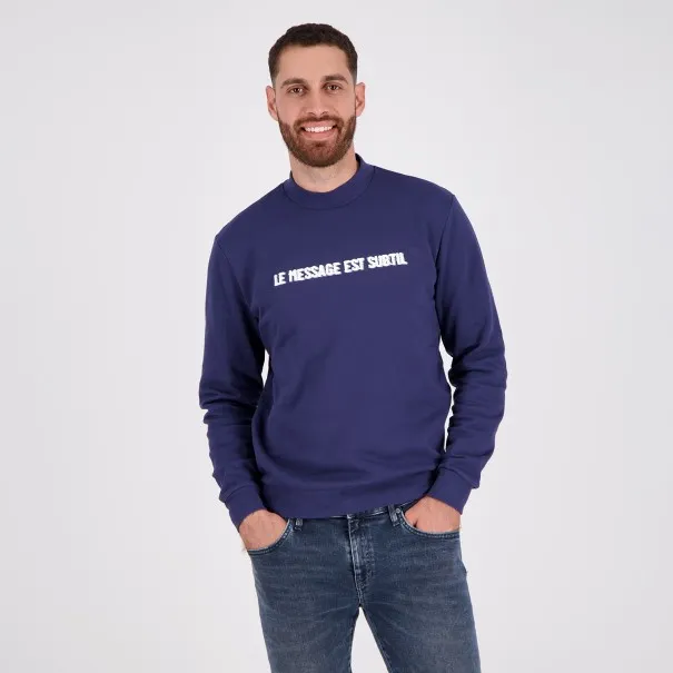 Sweat homme col cheminé LE MESSAGE EST SUBTIL - KONTAKT