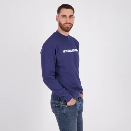 Sweat homme col cheminé LE MESSAGE EST SUBTIL - KONTAKT