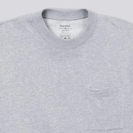Sweat homme manches courtes avec poche plaquée - KONTAKT