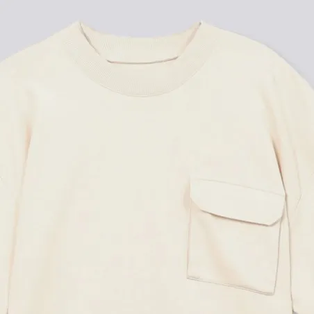 Sweat homme manches courtes avec poche soufflet - KONTAKT