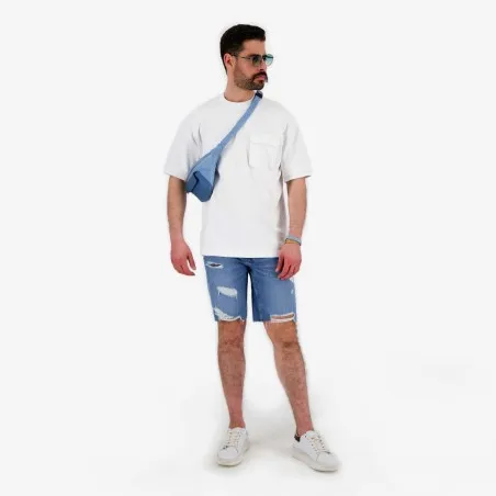Sweat homme manches courtes avec poche soufflet - KONTAKT