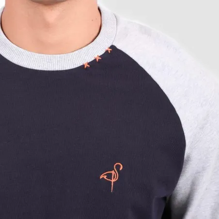 Sweat homme manches raglan avec broderie - KONTAKT