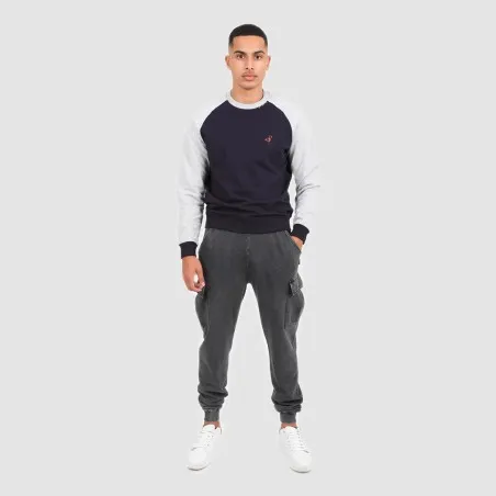 Sweat homme manches raglan avec broderie - KONTAKT