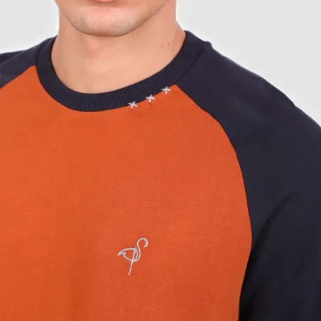 Sweat homme manches raglan avec broderie - KONTAKT