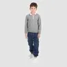 Sweat polo garçon avec broderie - KONTAKT