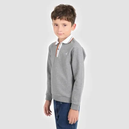 Sweat polo garçon avec broderie - KONTAKT