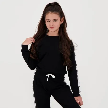 Sweat slim fille avec bande STRONG IS THE NEW PRETTY - KONTAKT