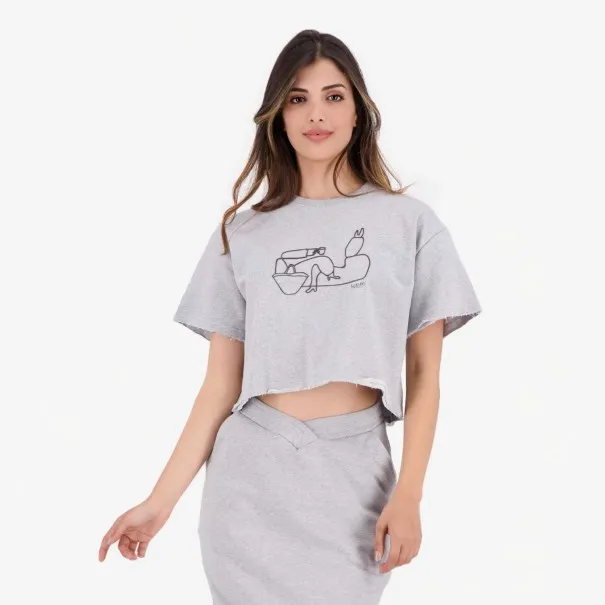 Sweat sur taille femme manches courtes 9a3da m3a lebnet - KONTAKT