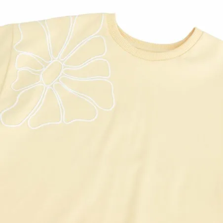 Sweat sur taille femme manches courtes FLEUR - KONTAKT