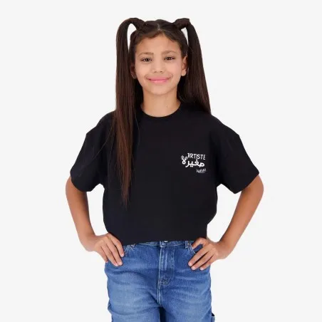 Sweat sur taille fille manches courtes ARTISTE SGHIRA - KONTAKT