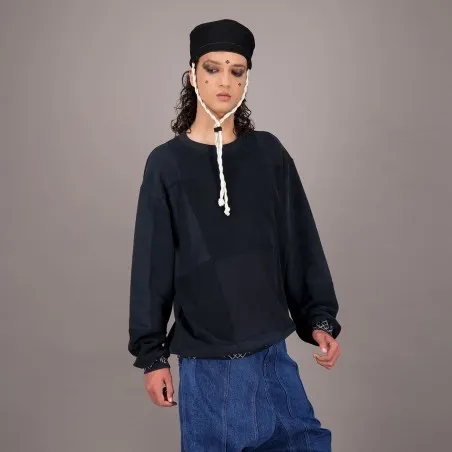Sweat t-shirt oversized unisexe IMPRIME BERBERE UPCYCLING METHODS - TUNIS FASHION WEEK 2024 - KONTAKT