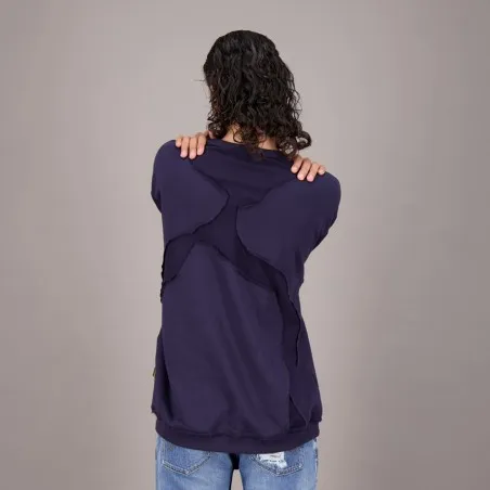 Sweat unisexe oversized avec déchirure Heavy Used Effect - TUNIS FASHION WEEK 2024 - KONTAKT