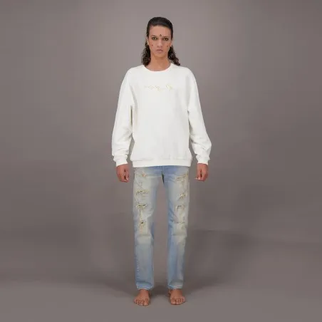 Sweat unisexe oversized "KOUN KIMA ENTI" Selvedge And Raw Look - TUNIS FASHION WEEK 2024 - KONTAKT