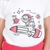 T-shirt bébé manches courtes SPACE GIRL - KONTAKT