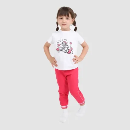 T-shirt bébé manches courtes SPACE GIRL - KONTAKT