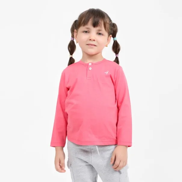 T-shirt bébé manches longues col tunisien - KONTAKT