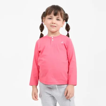 T-shirt bébé manches longues col tunisien - KONTAKT