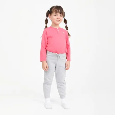 T-shirt bébé manches longues col tunisien - KONTAKT