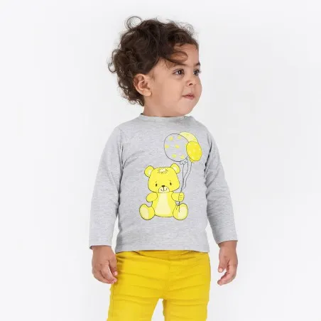 T-shirt bébé manches longues OURS BALLONS - KONTAKT