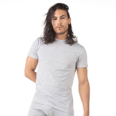 T-shirt col rond homme en coton pur - KONTAKT