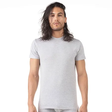 T-shirt col rond homme en coton pur - KONTAKT