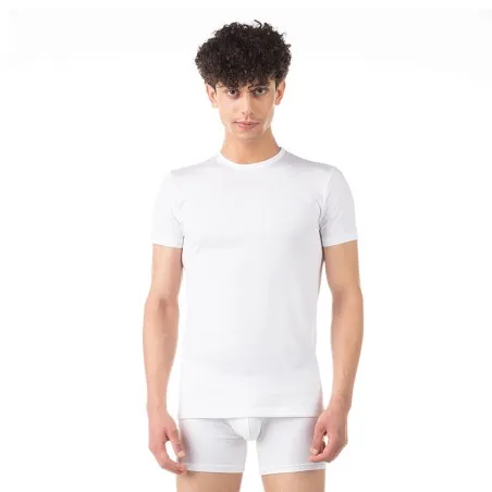 T-shirt col rond homme en coton pur - KONTAKT