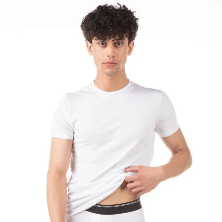 T-shirt col rond homme en coton pur - KONTAKT