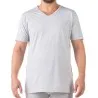 T-shirt col V grandes tailles en coton pur - KONTAKT