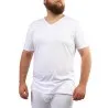 T-shirt col V grandes tailles en coton pur - KONTAKT