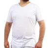 T-shirt col V grandes tailles en coton pur - KONTAKT