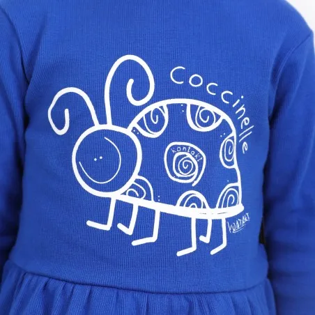 T-shirt côtelé bébé avec volant COCCINELLE - KONTAKT